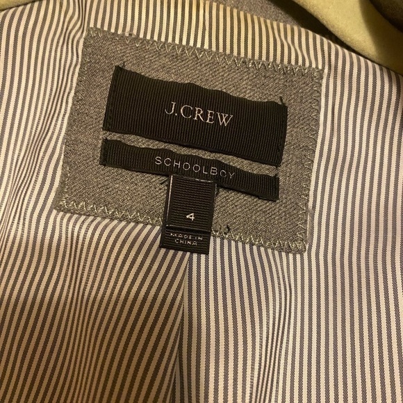 J CREW schoolboy blazer jacket gold buttons pockets preppy college navy Gray - Picture 13 of 14